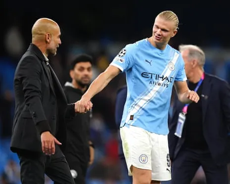 Haaland Becomes Part of Exclusive UCL Half-Century Group, Hailed by Guardiola as Ronaldo and Messi's Fellow Monster